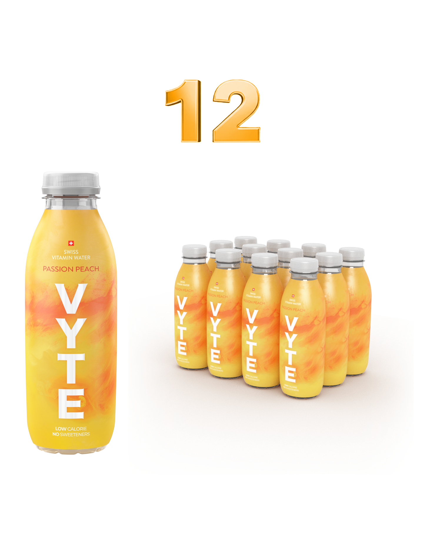 12x Vitamin Water Passion Peach