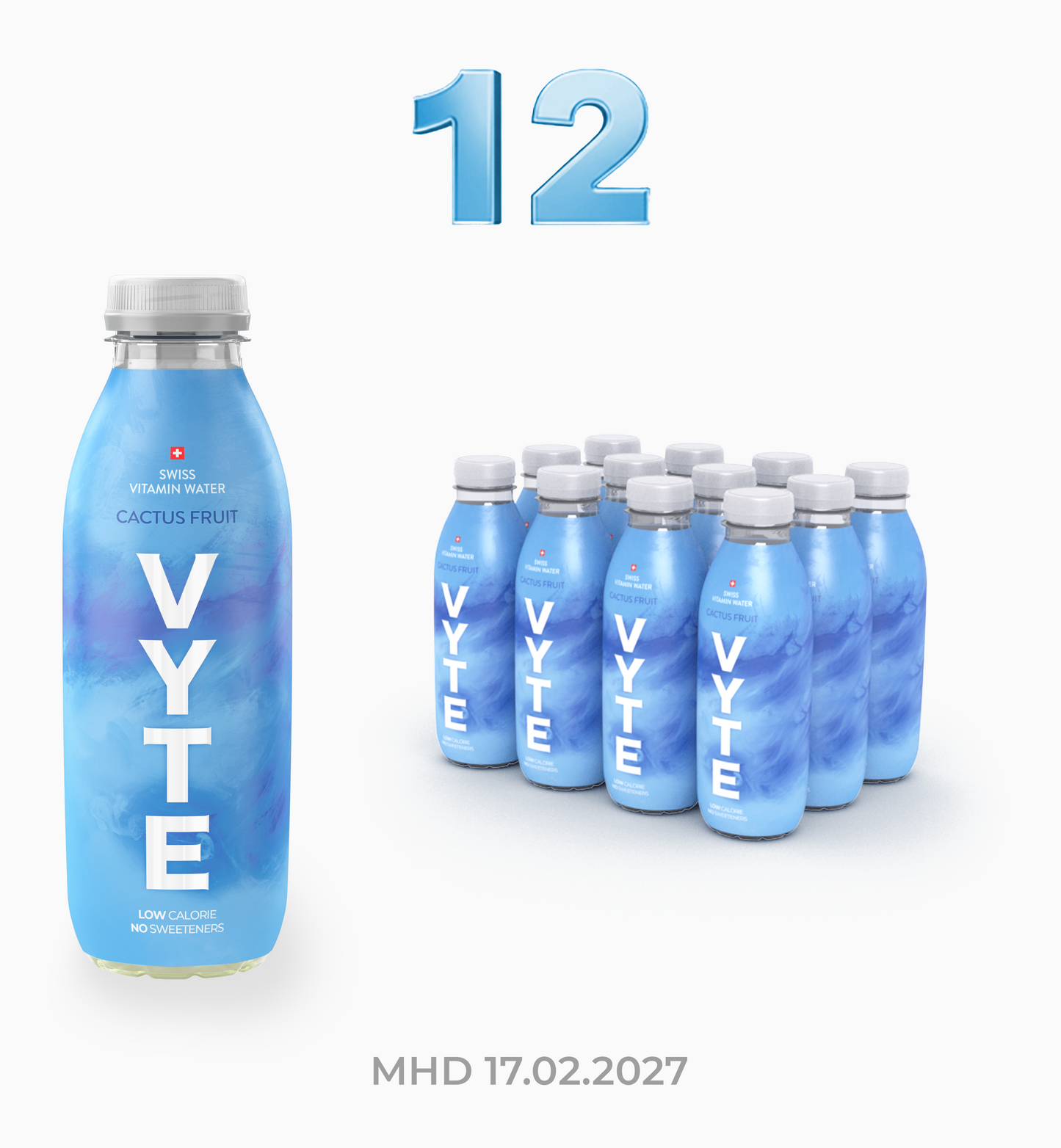 12x Vitamin Water - Cactus Fruit