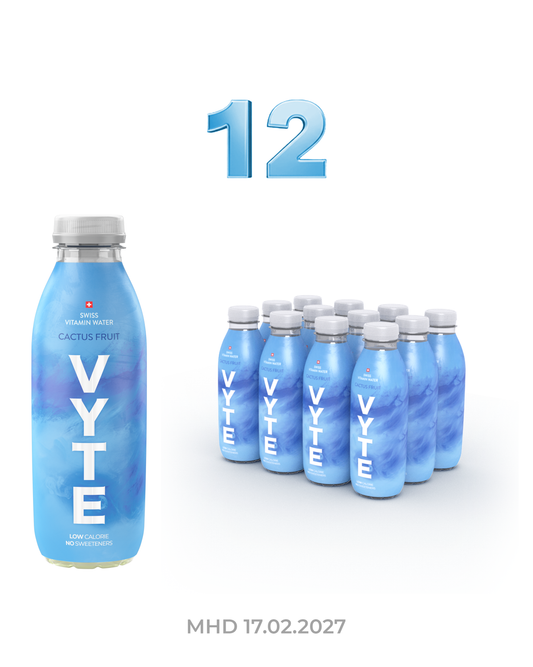 12x Vitamin Water - Cactus Fruit