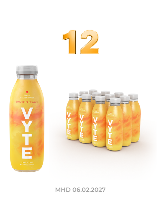 12x Vitamin Water - Passion Peach